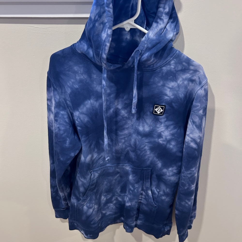 Blue Tie-Dye Hoodie